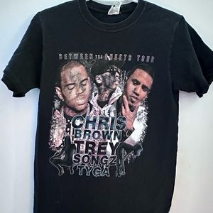 2015 Chris Brown Tyga Between the Sheets Tour Concert S Tee